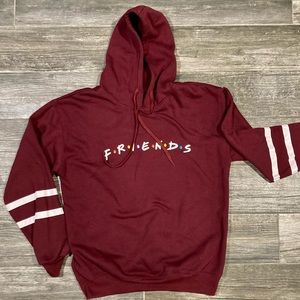 NWOT TV Show F•R•I•E•N•D•S super soft Hoodie Sweatshirt MED
